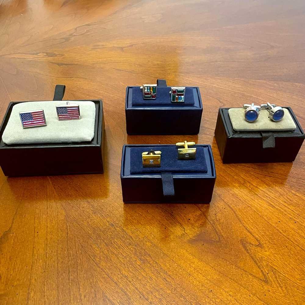 Jos. A. Bank & Paul Frederick cufflinks (4 pairs)